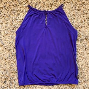 Banana Republic Bright purple Keyhole Tank Top, S